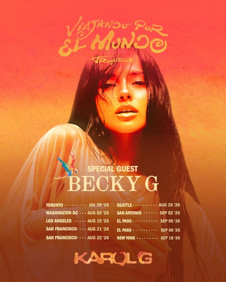 Becky G special guest on Karol G Viajando Por El Mundo Tropitour 2026